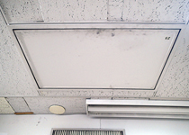 他社排煙口ワイヤー交換、操作ボックス新設作業