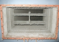 防煙ダンパー清掃、調整