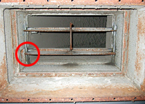 防煙ダンパー清掃、調整